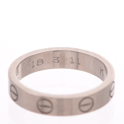 Cartier 18K White Gold 3.5mm LOVE Wedding Band Ring 48 4.50 4 of 5