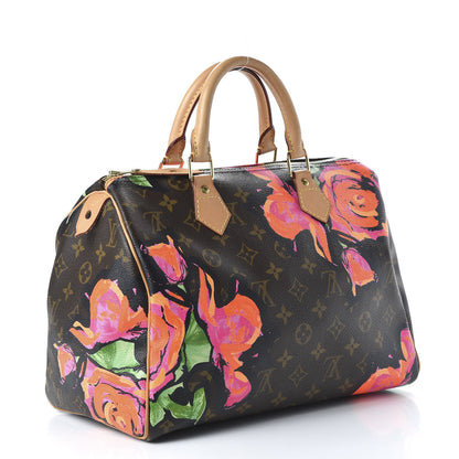 Louis Vuitton Monogram Roses Speedy 30 3 of 10