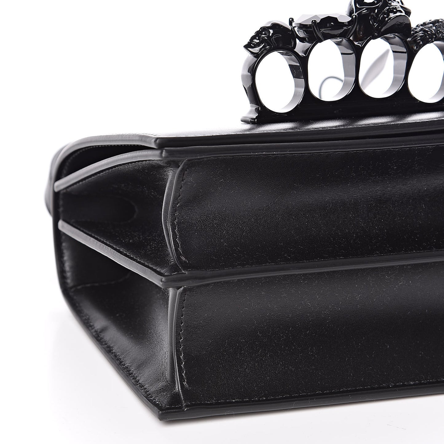 Calfskin Knuckle Crossbody Black