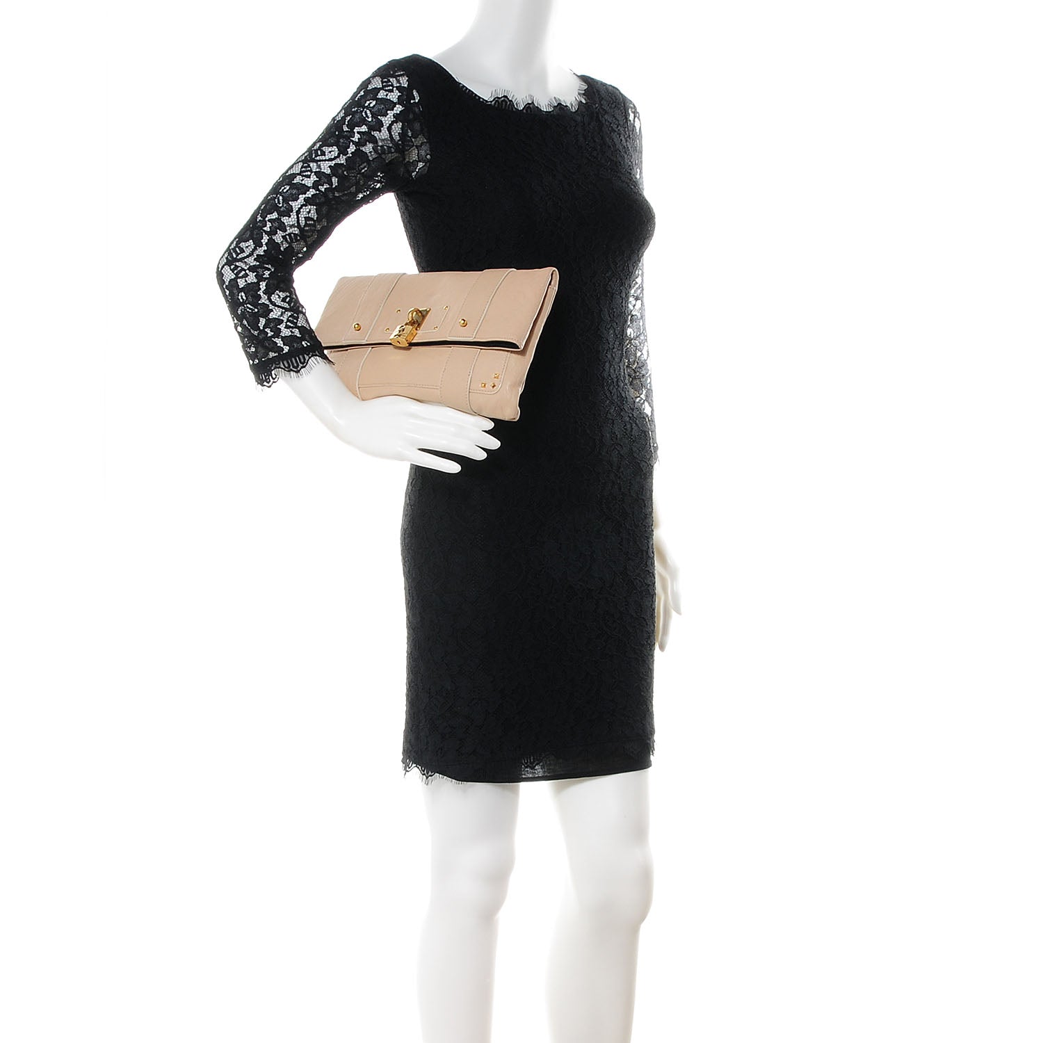 Marc Jacobs Leather Large Eugenie Clutch Sand 2 of 10