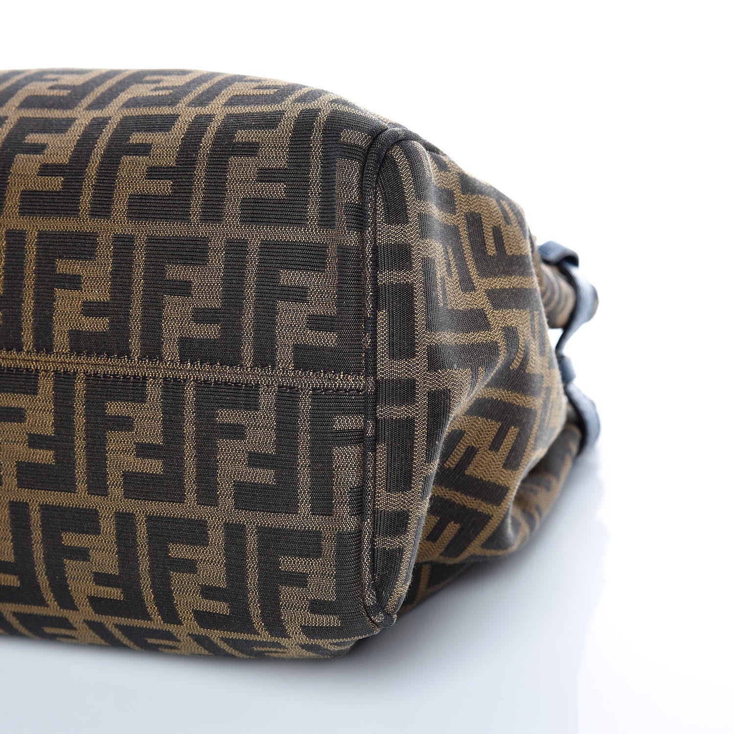 Fendi Zucca Vitello Artic Tote Tobacco Petrolio 6 of 9