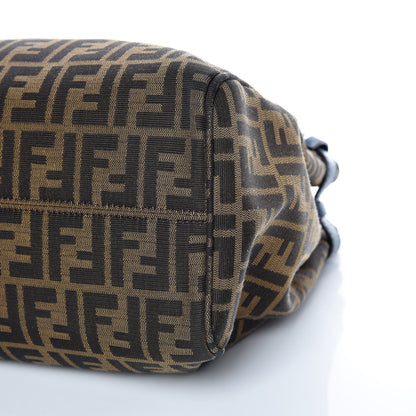 Fendi Zucca Vitello Artic Tote Tobacco Petrolio 6 of 9