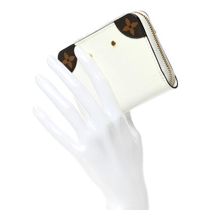 Louis Vuitton Patent Miroir Venice Zippy Coin Purse Snow 2 of 9