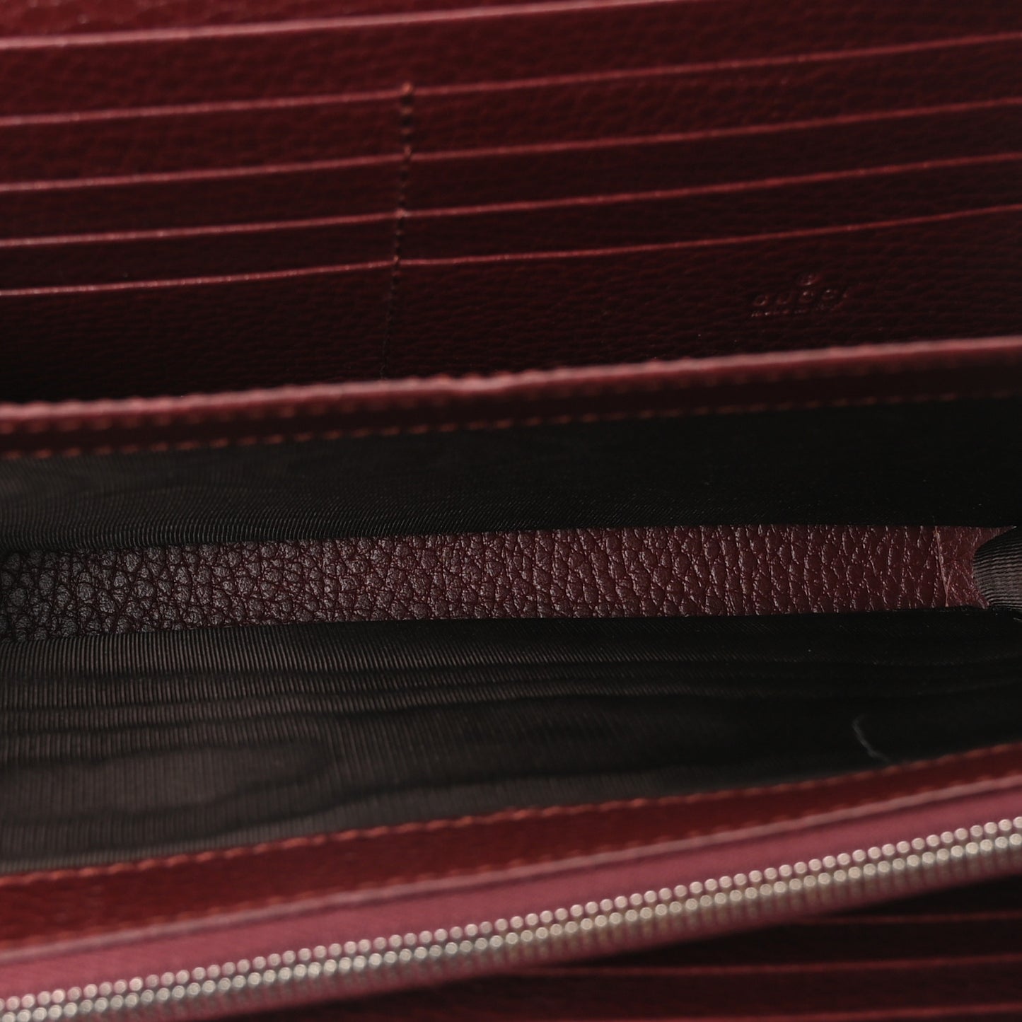 Dollar Calfskin Crystal Mini Dionysus Chain Wallet Vintage Bordeaux