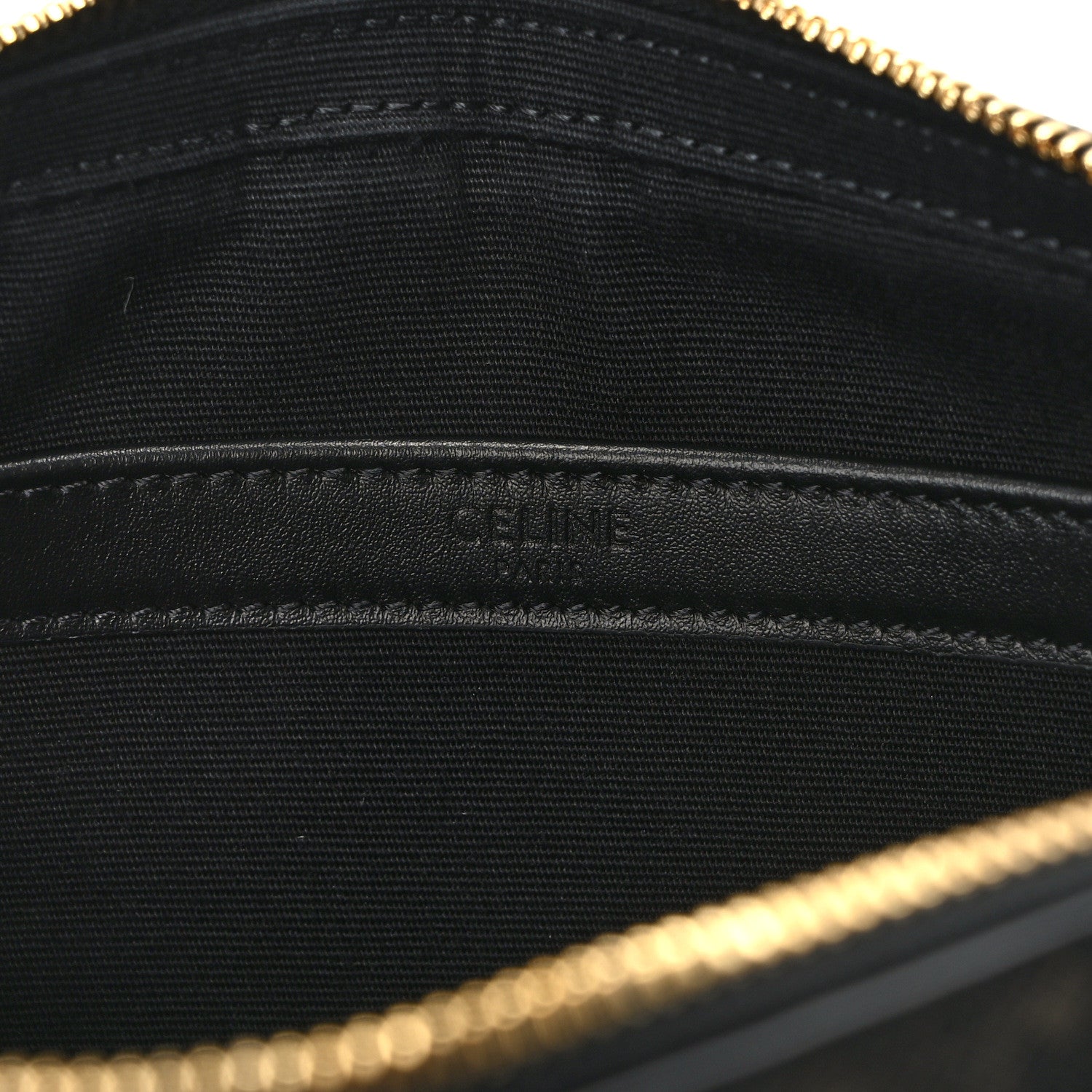 Celine Triomphe Canvas Medium Messenger Bag Black 6 of 13