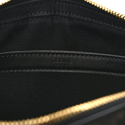 Celine Triomphe Canvas Medium Messenger Bag Black 6 of 13