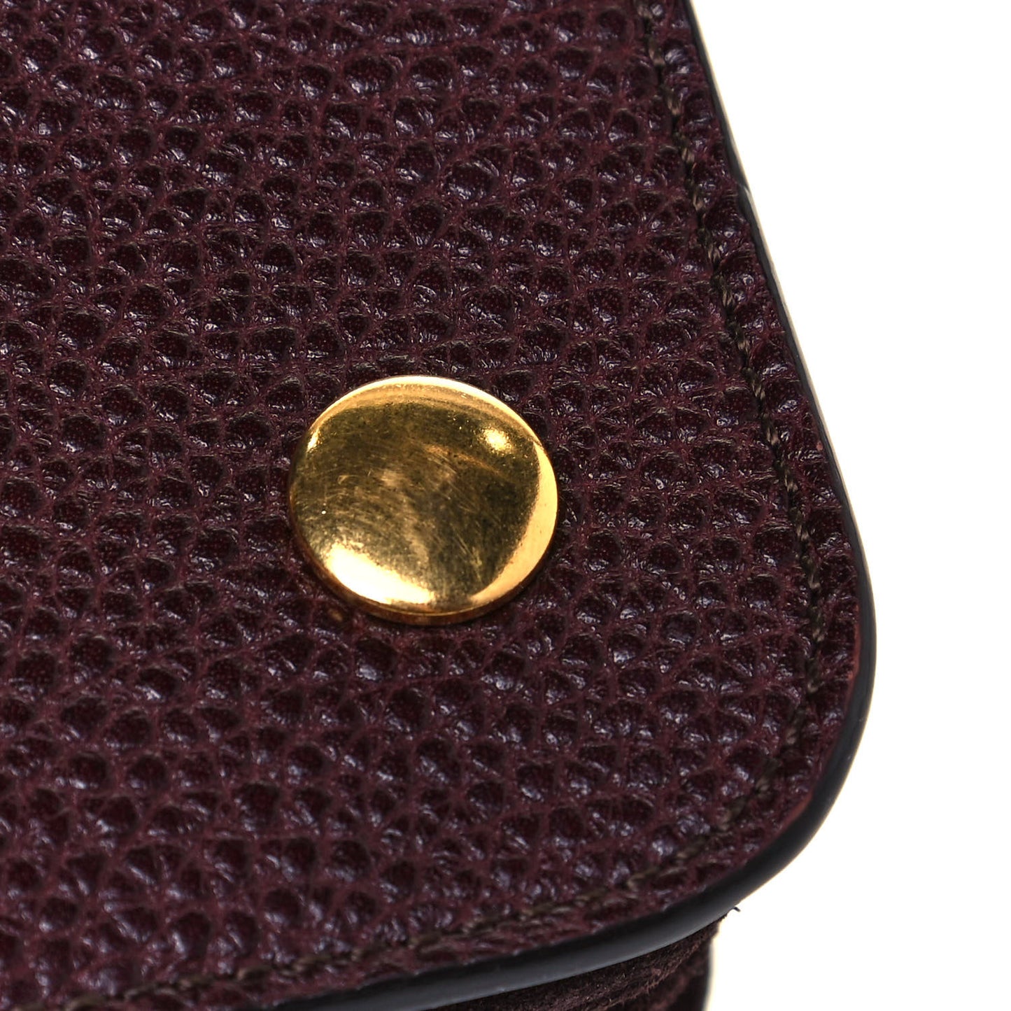 Classic Grain Calfskin Small Clifton Flap Oxblood