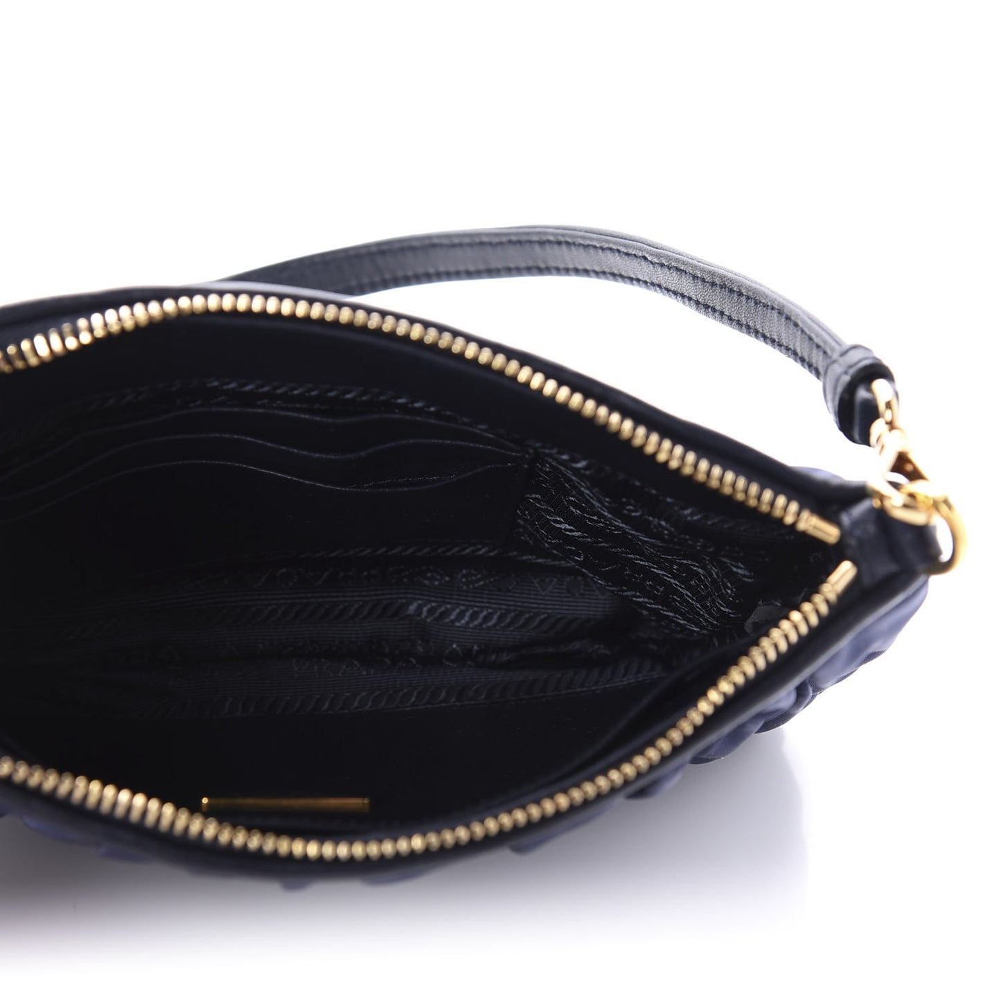 Tessuto Nylon Gaufre Shoulder Bag Baltico
