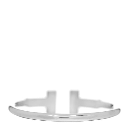 Tiffany 18K White Gold Diamond T Wire Ring 62 10 4 of 6