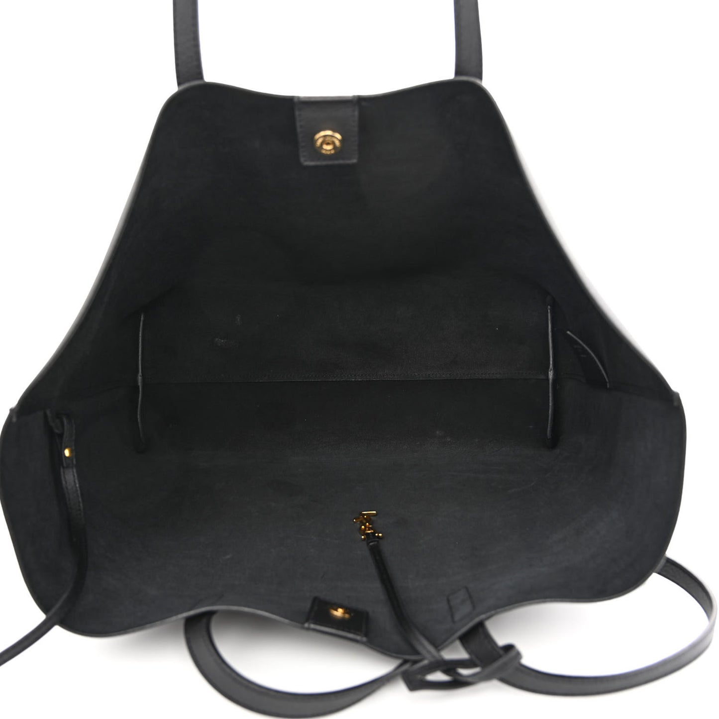 Calfskin Large Shopping Tote Black
