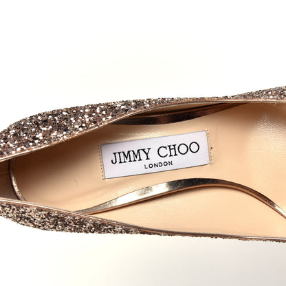 Jimmy Choo Coarse Glitter Romy 100 Pumps 37.5 Ballet Pink 7 of 10