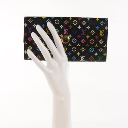 Louis Vuitton Monogram Multicolor Sarah Wallet Black Grenade 2 of 7