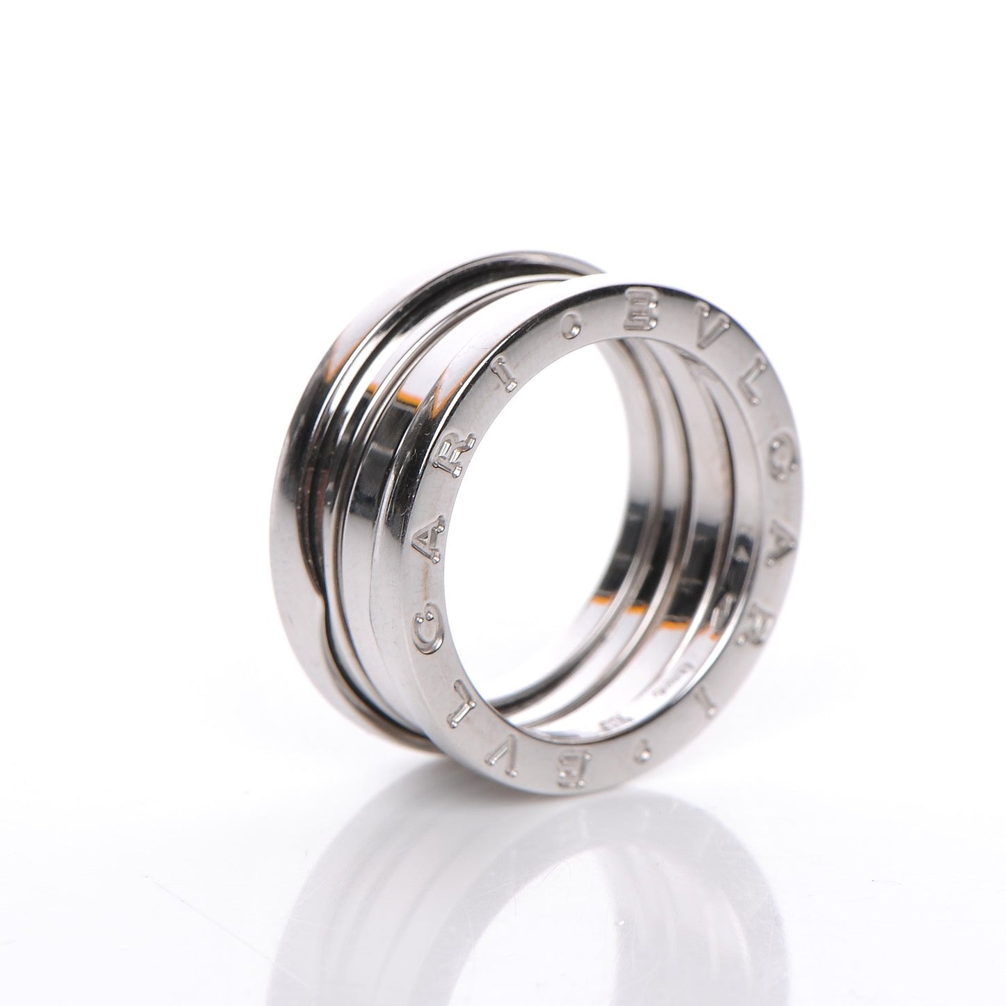 18K White Gold B.Zero1 3 Band Ring 54 6.75