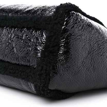 Gucci Patent Shearling Medium Soho Shoulder Bag Black 9 of 9
