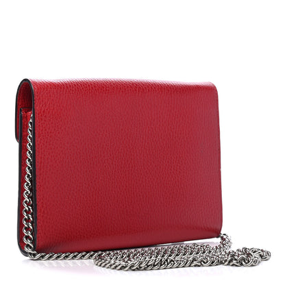 Gucci Calfskin Mini Dionysus Chain Wallet Hibiscus Red 2 of 6