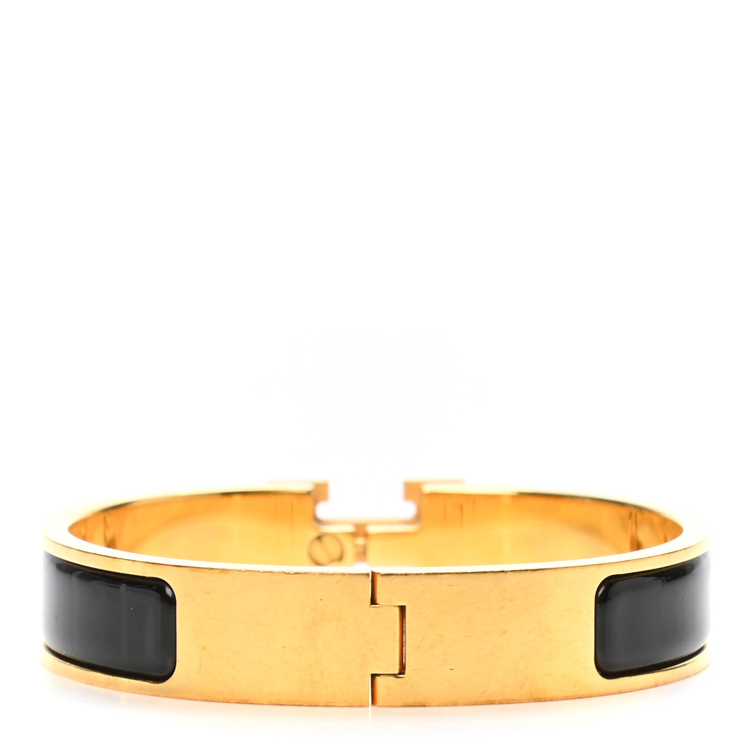Hermes Enamel Narrow Clic Clac H Bracelet PM Black 3 of 4