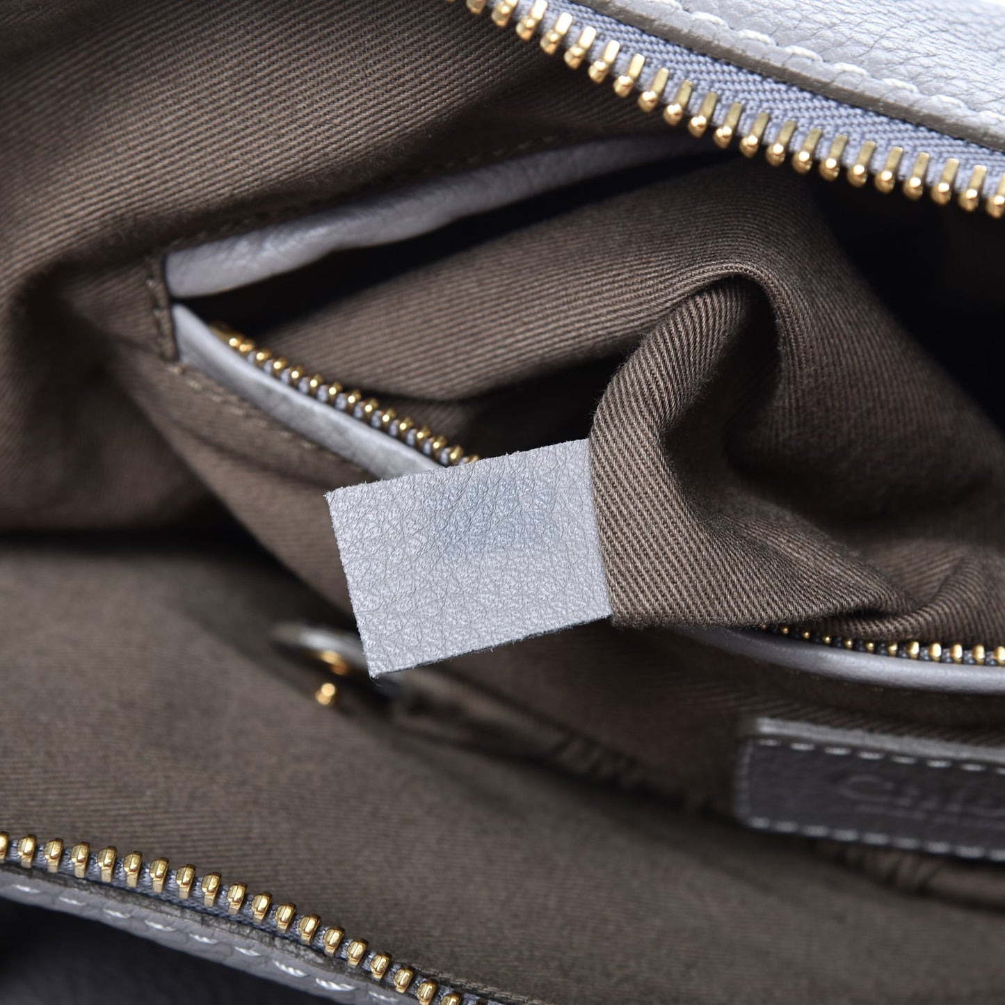 Calfskin Large Marcie Satchel Cashmere Grey