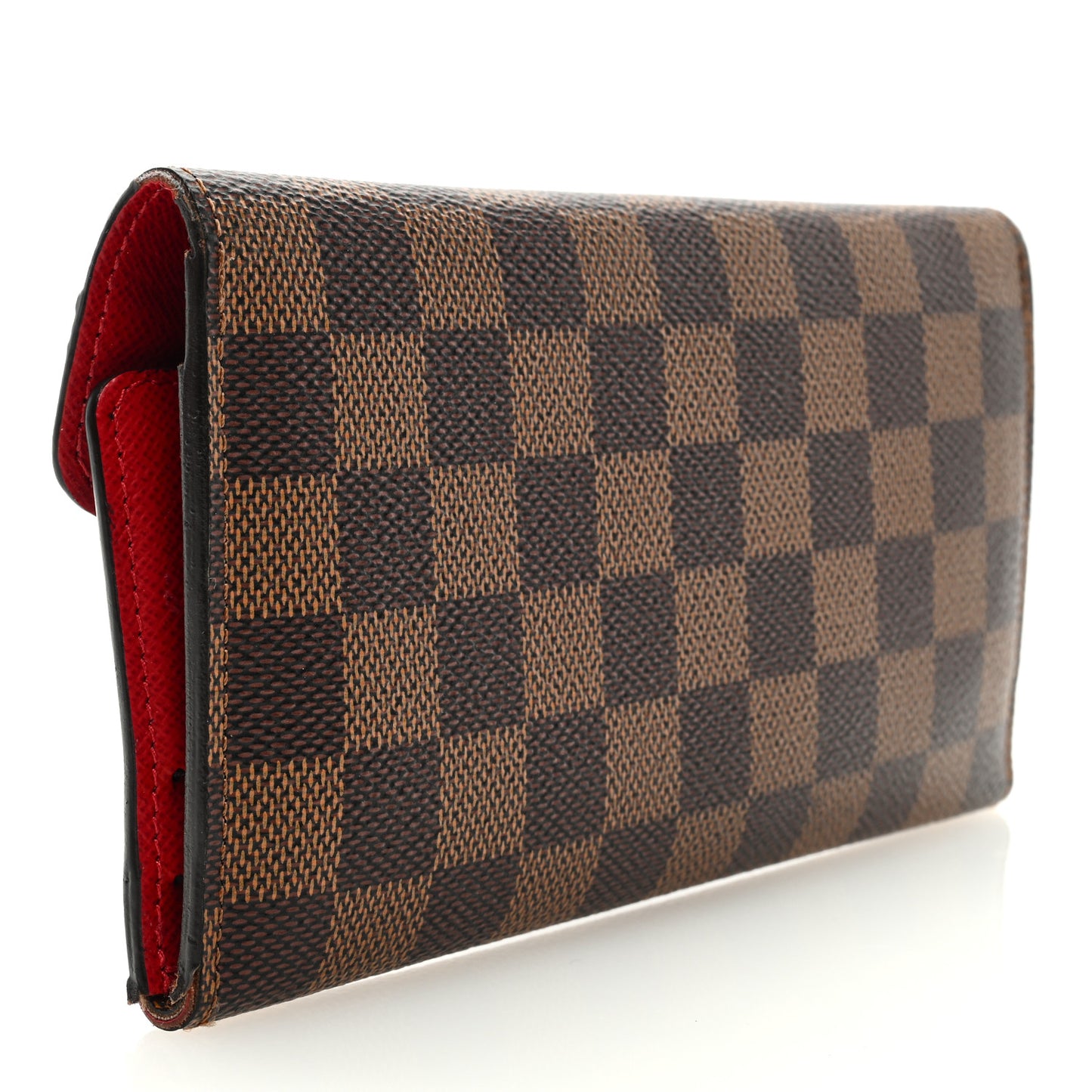 Damier Ebene Josephine Wallet Red