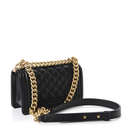 Chanel Caviar Quilted Small Boy Flap Black 3 of 11