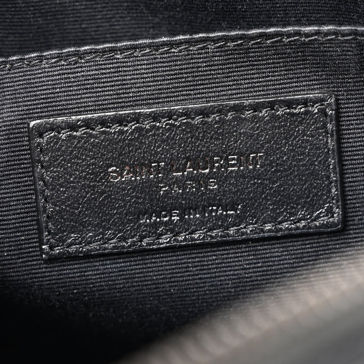 Calfskin Matelasse Monogram Monochrome Lou Camera Bag Black