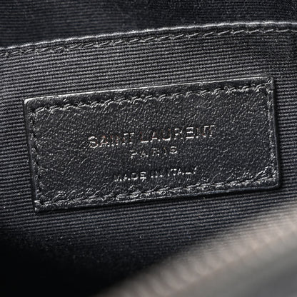 Saint Laurent Calfskin Matelasse Monogram Monochrome Lou Camera Bag Black 6 of 11