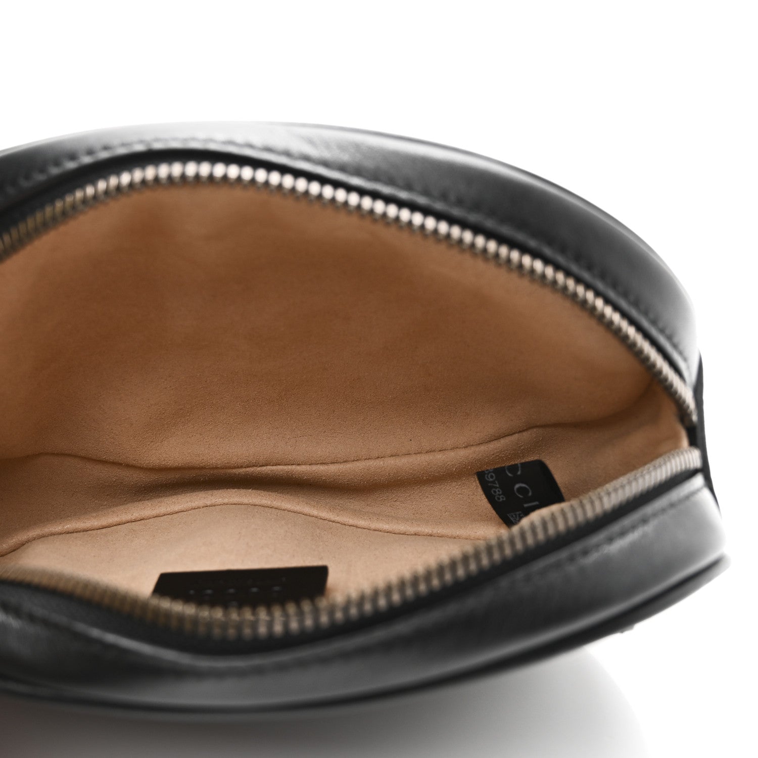 Gucci Calfskin Matelasse GG Marmont Belt Bag Black 5 of 8