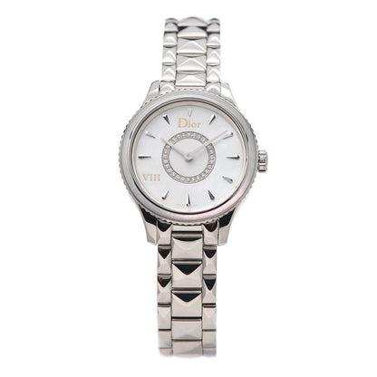 Christian Dior Stainless Steel Diamond Mother of Pearl 25mm Dior VIII Montaigne Quartz Watch 1 of 6