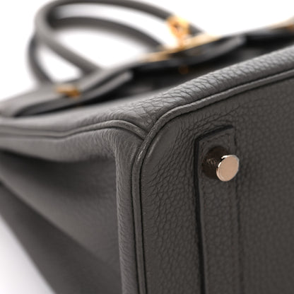 Hermes Togo Birkin 25 Etain 9 of 12
