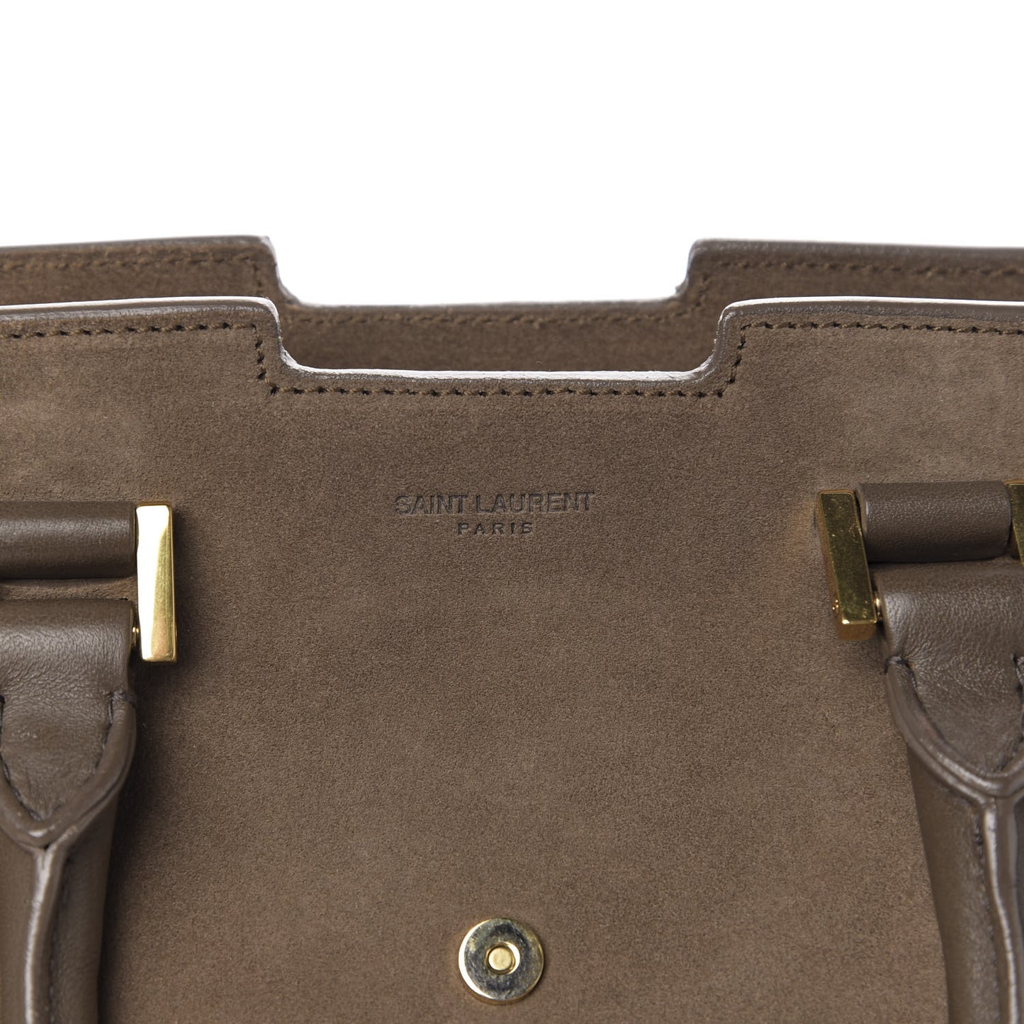 Suede Small Classic Y Cabas Fog