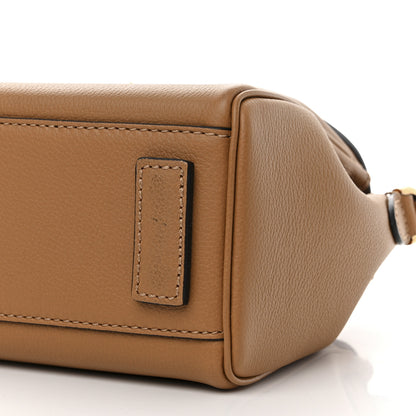 Versace Grained Calfskin Small La Medusa Top Handle Bag Brown 9 of 9