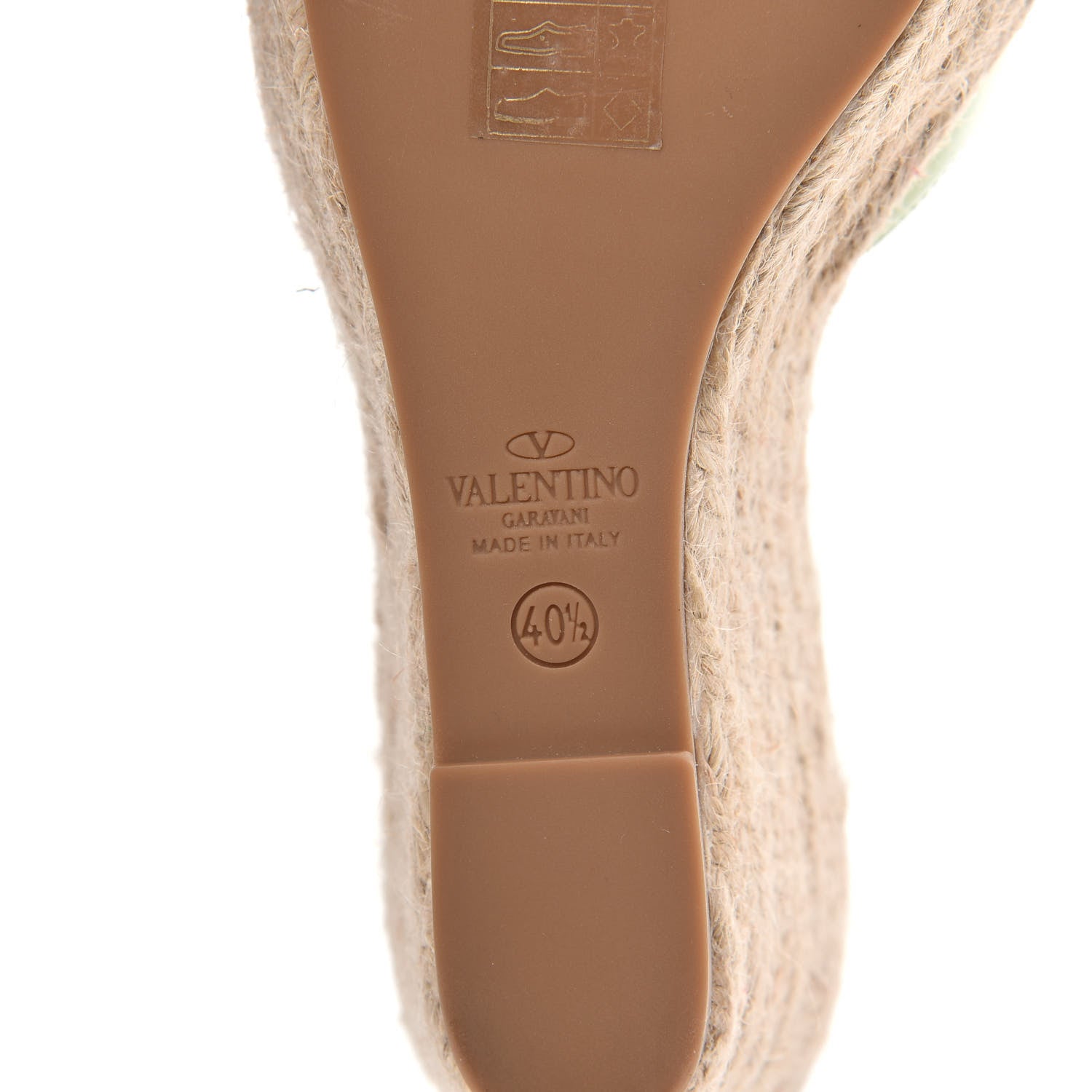 Valentino Garavani Patent Mena Bow Espadrille Wedges 40.5 Pop Apple 6 of 7