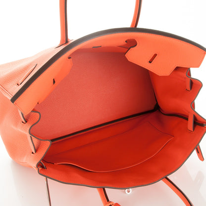 Hermes Togo Birkin 35 Orange Poppy 7 of 24