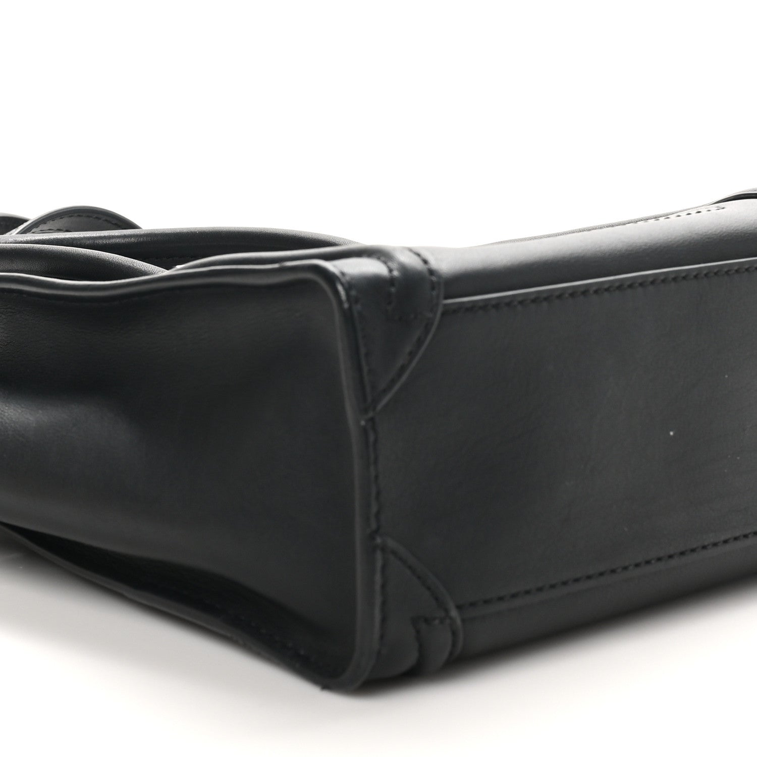 Celine Smooth Calfskin Nano Luggage Black 9 of 10