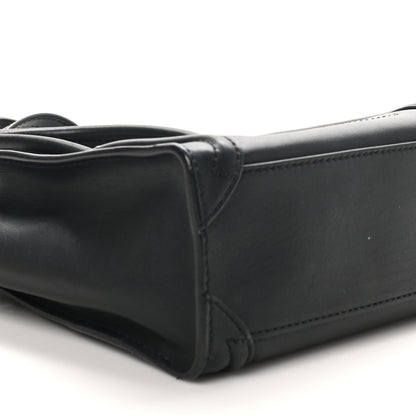 Celine Smooth Calfskin Nano Luggage Black 9 of 10