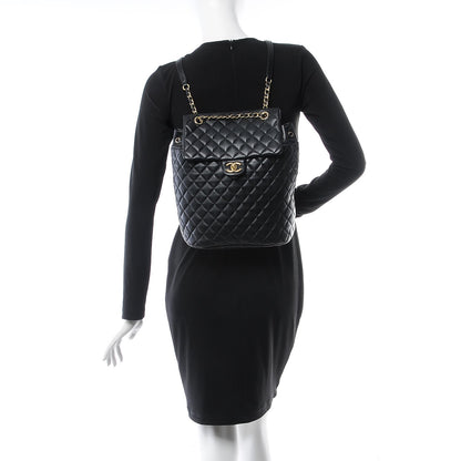 Chanel Lambskin Quilted Large Urban Spirit Backpack Black 2 of 9