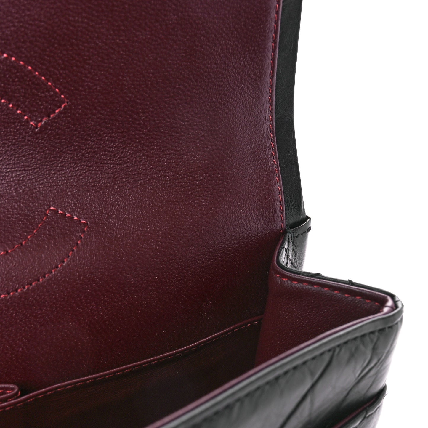 Aged Calfskin Quilted 2.55 Reissue 226 Flap Black