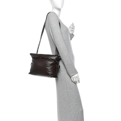 Loewe Calfskin Flamenco Puffer Knot Bag Dark Brown 2 of 9