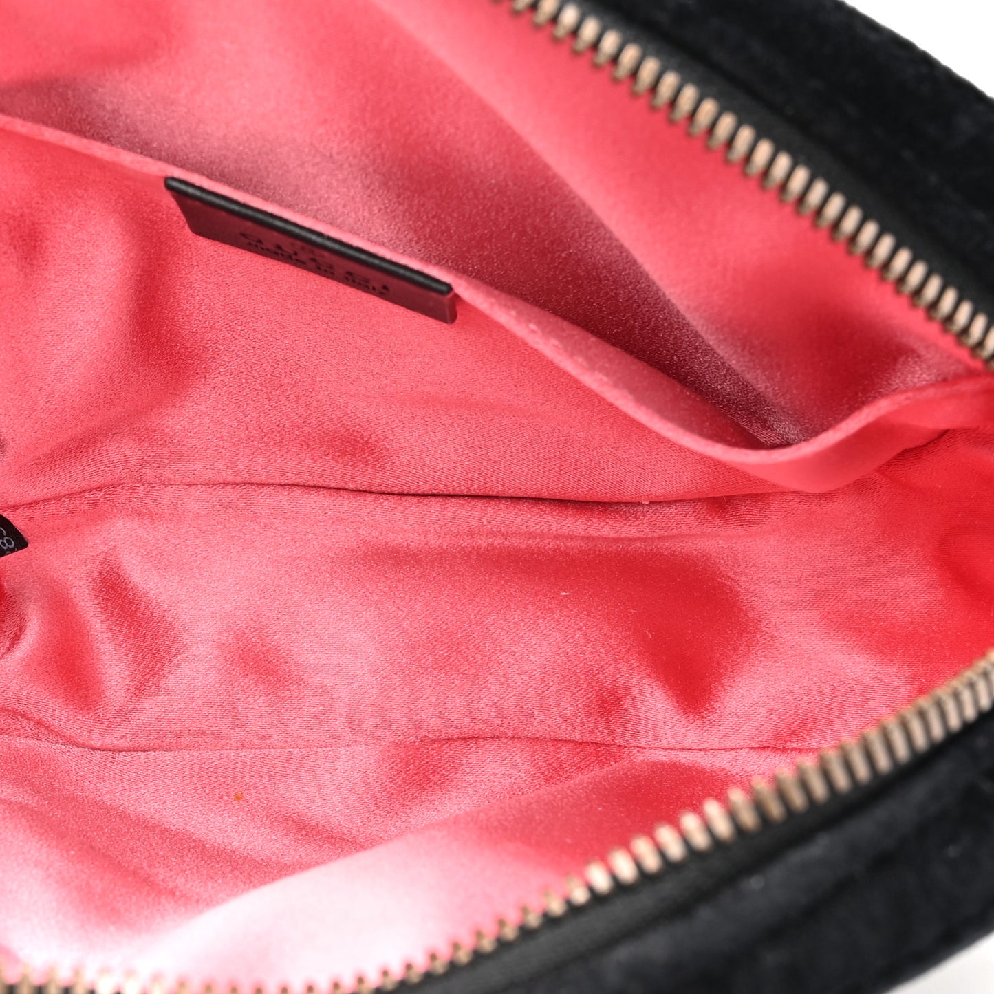 Velvet Matelasse GG Marmont Belt Bag 75 30 Black