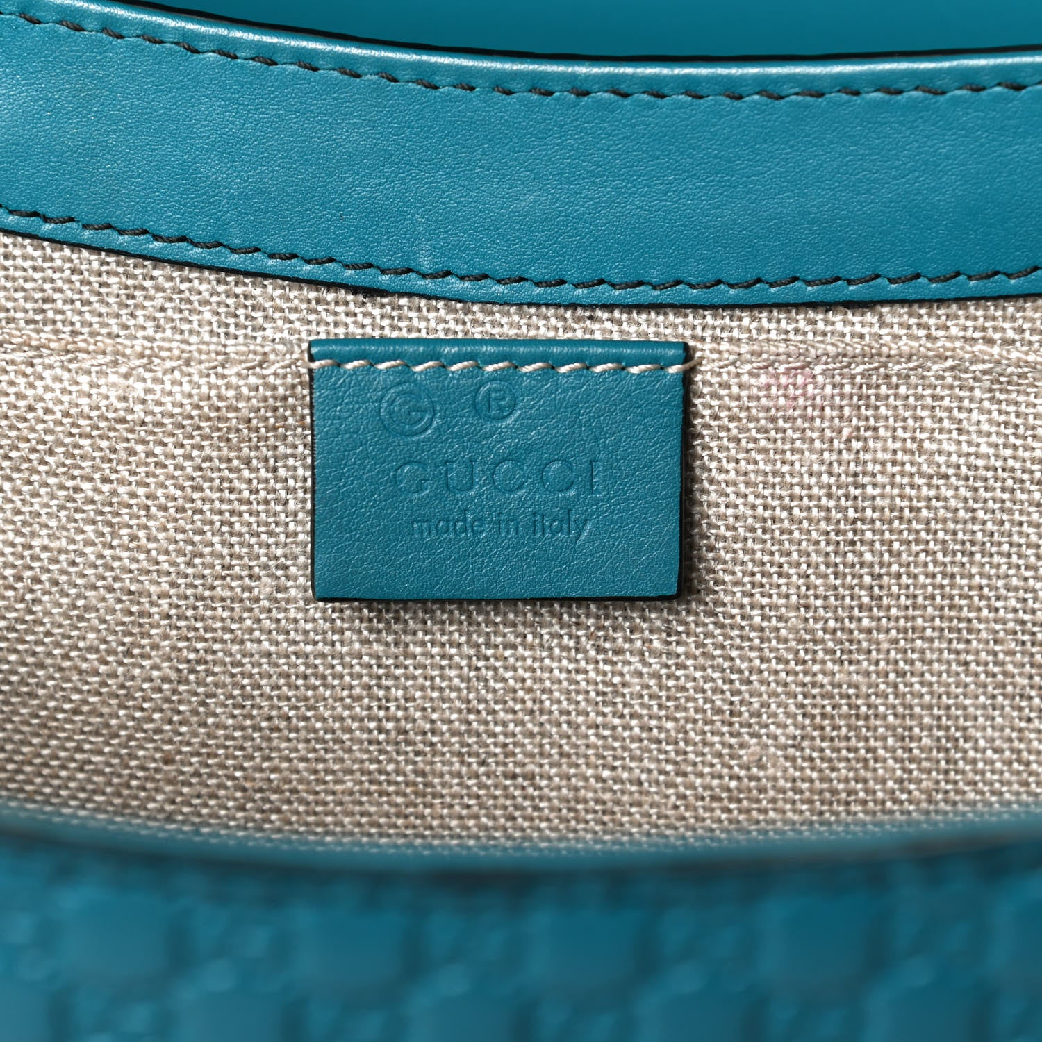 Gucci Soft Microguccissima Medium Emily Chain Shoulder Bag Deep Cobalt 6 of 9