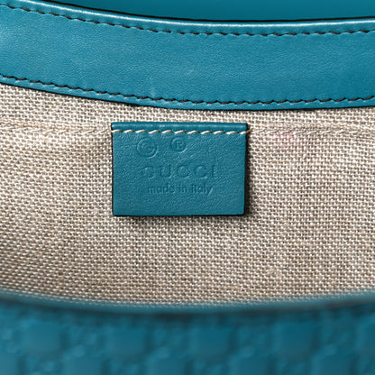 Gucci Soft Microguccissima Medium Emily Chain Shoulder Bag Deep Cobalt 6 of 9