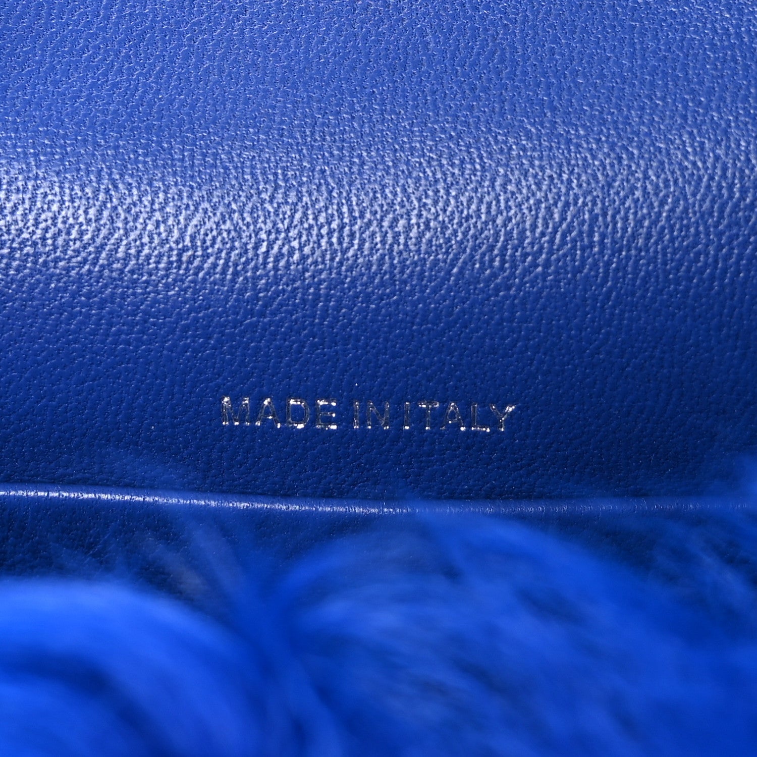 Chanel Shearling Lambskin CC Hook Card Holder Blue 7 of 9