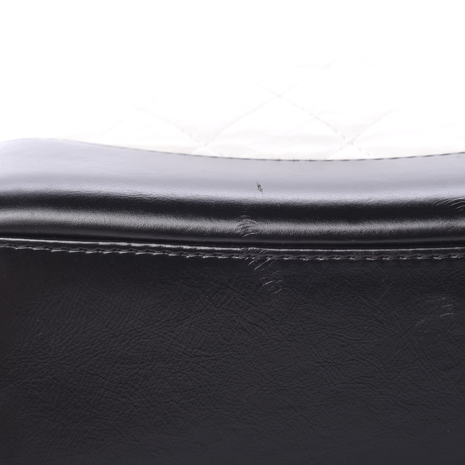 Chanel Aged Calfskin Quilted Small Gabrielle Backpack Black White 10 of 13
