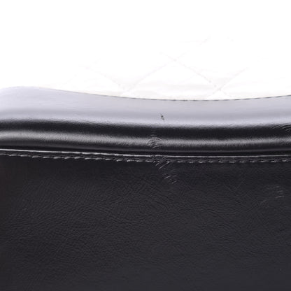 Chanel Aged Calfskin Quilted Small Gabrielle Backpack Black White 10 of 13