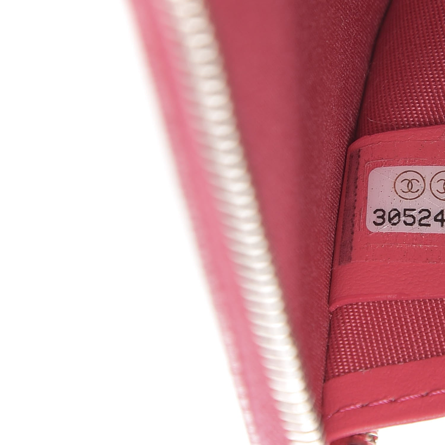 Chanel Caviar Camellia Embossed Key Holder Case Pink 7 of 8
