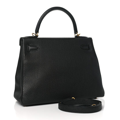 Hermes Togo Kelly Retourne 28 Black 3 of 11