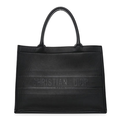 Christian Dior Calfskin Embossed Medium Book Tote Black 1 of 10