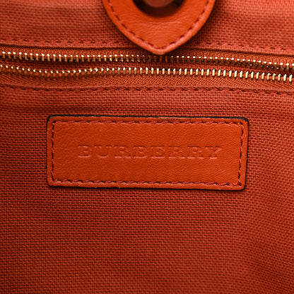 Burberry Haymarket Check Small Canterbury Tote Burnt Amber 6 of 13