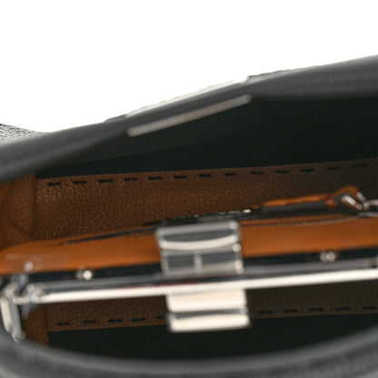 Fendi Cuoio Romano Selleria Bi-Color Mini Peekaboo Iconic Satchel Black Mou 6 of 10