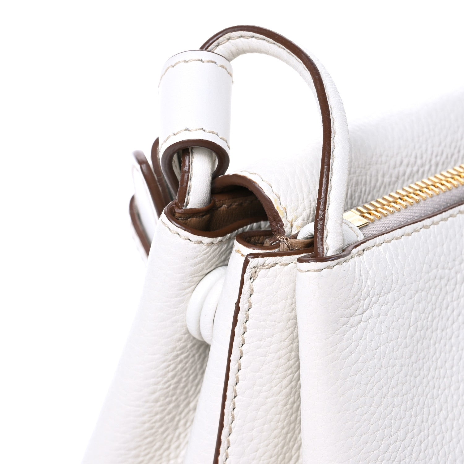 Prada Vitello Daino Flap Shoulder Bag Talco 11 of 11
