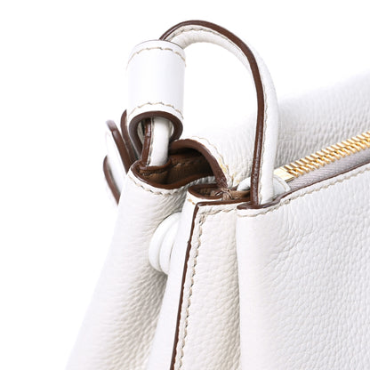 Prada Vitello Daino Flap Shoulder Bag Talco 11 of 11